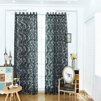 New Simple Rural Style Bubble Cut Flower Shape Curtain Curtain - B07T2LHFHF